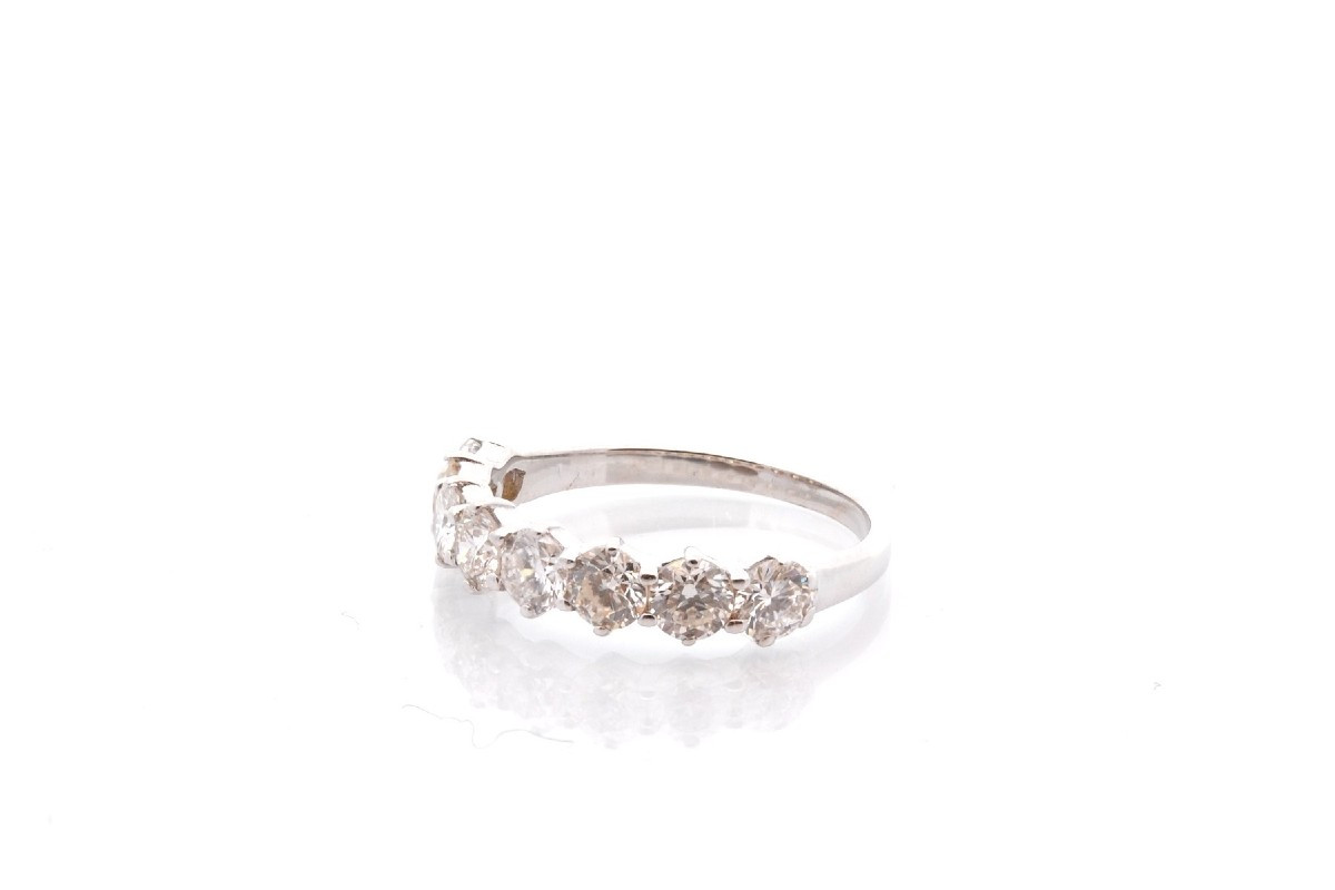 Pre-owned Diamond Half Wedding Band