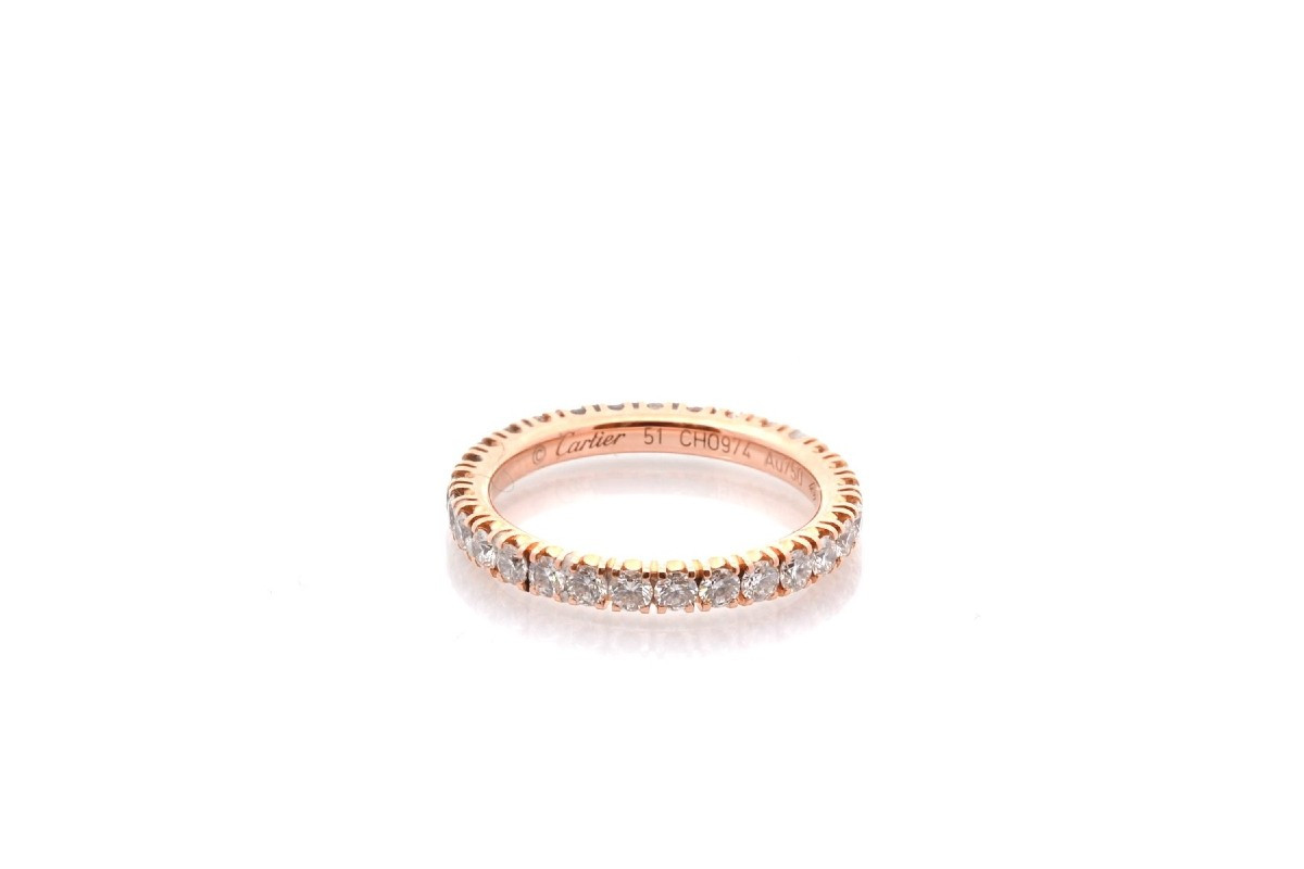 Alliance Cartier diamants en or 18k
