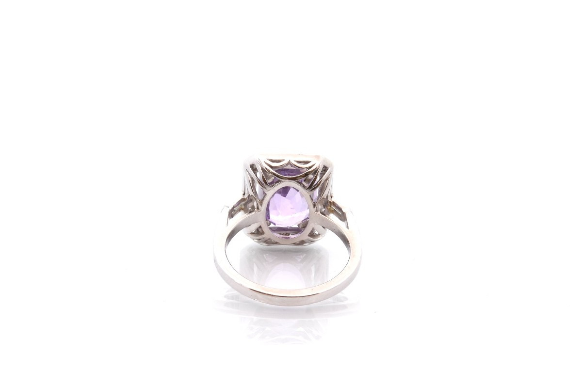 Bague art déco saphir violet et diamants-photo-1