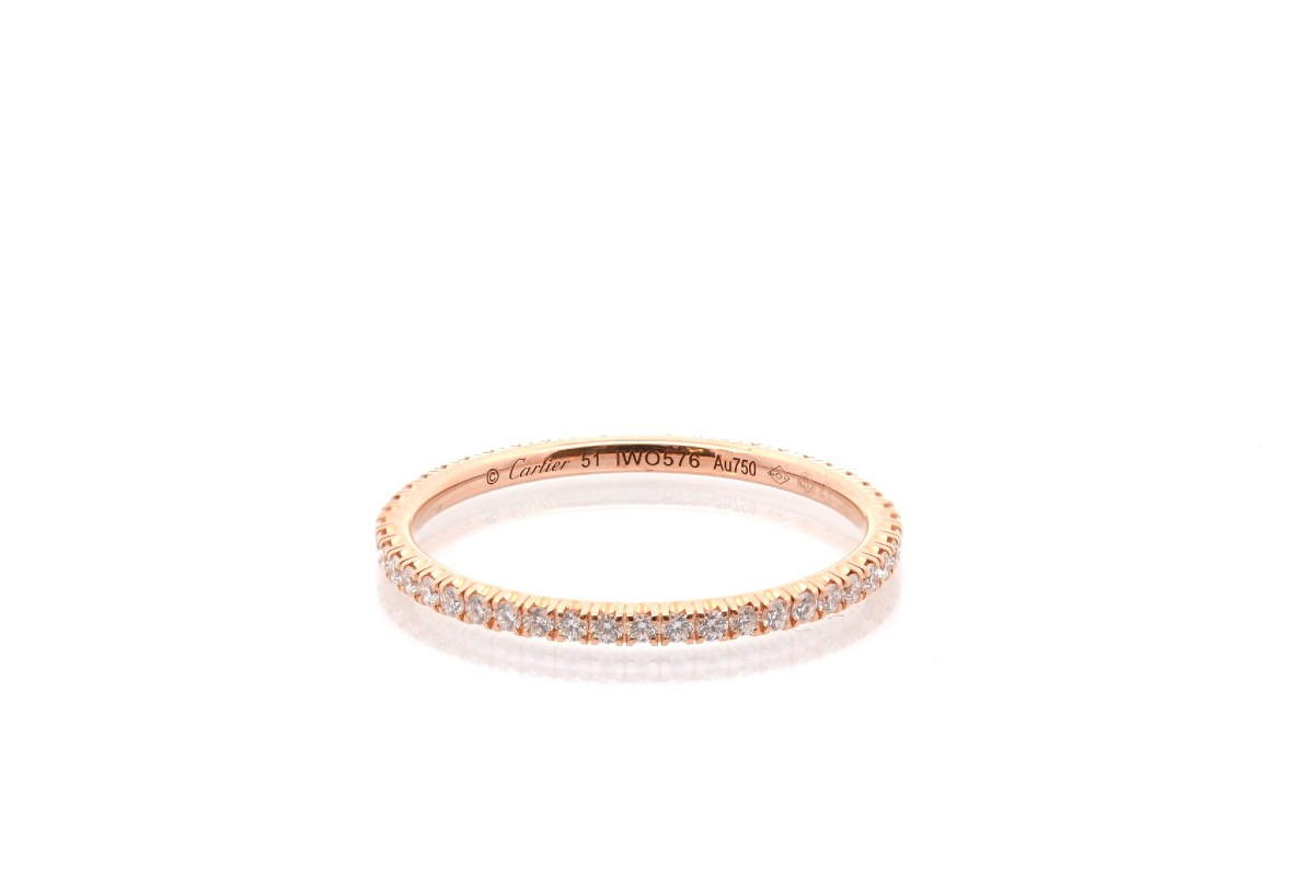 Alliance Cartier diamants en or-photo-2