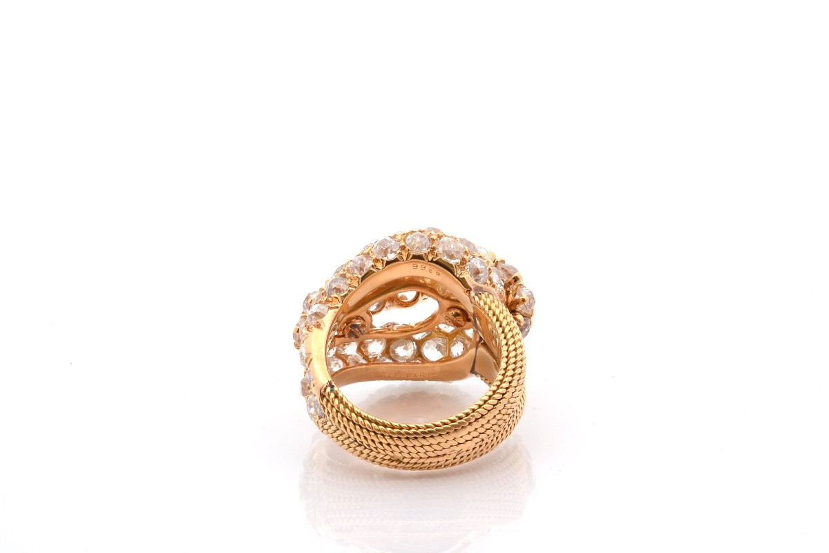 Bague signée Sterlé diamants en or 18k-photo-1