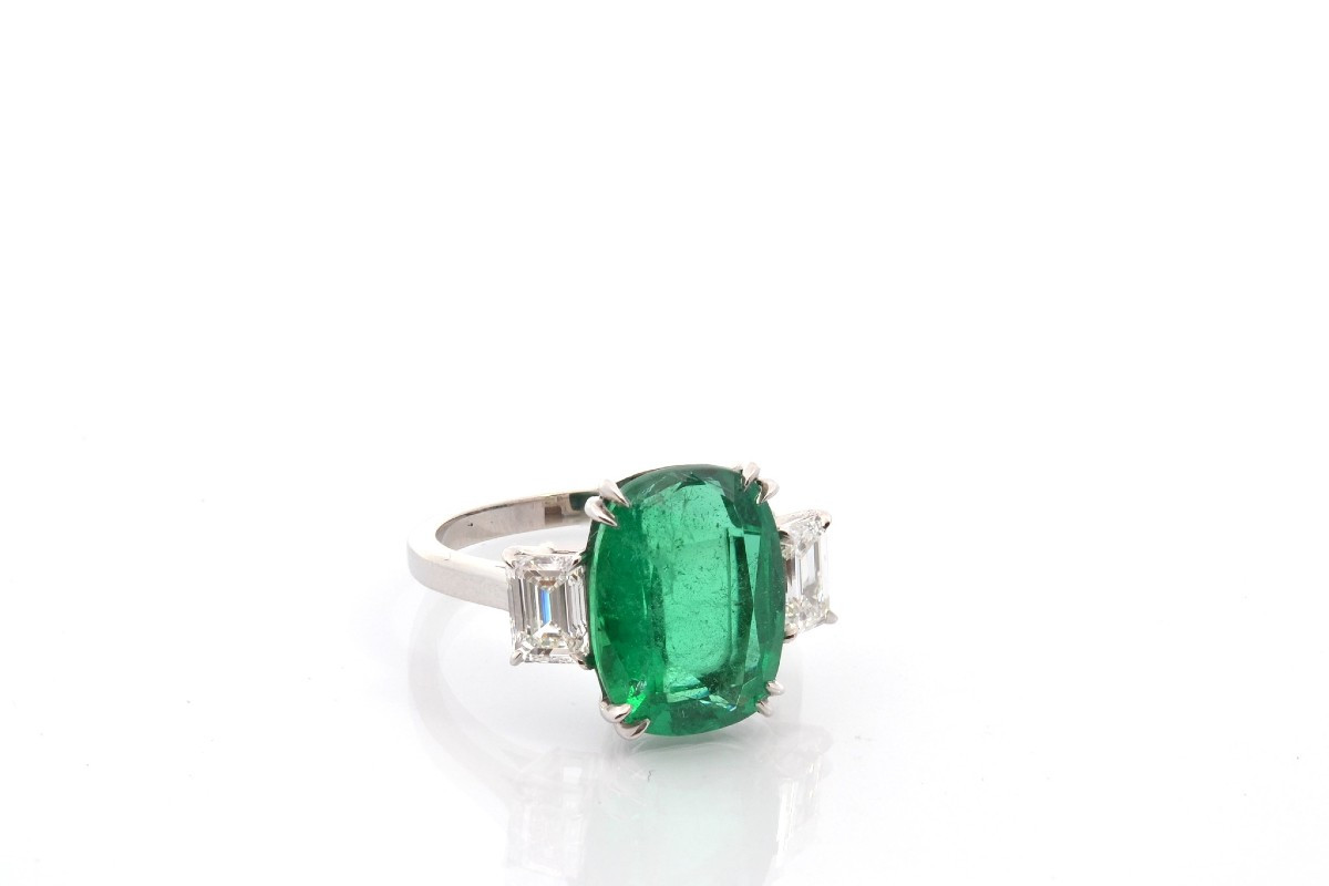 5.44ct Emerald And Diamond Ring-photo-3