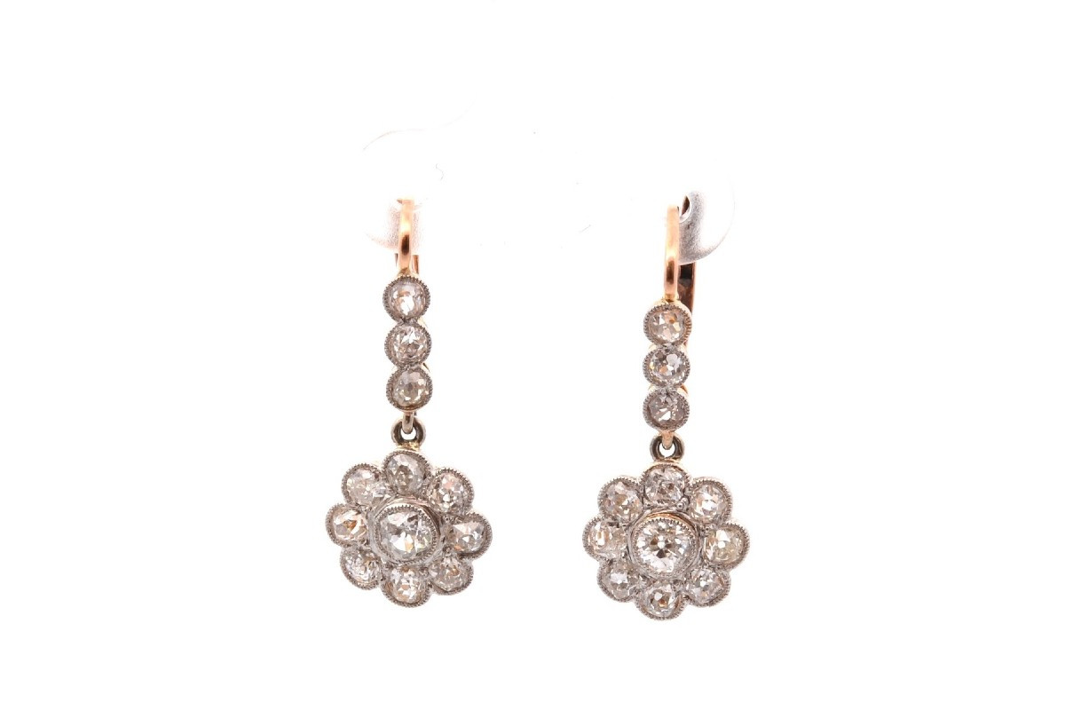 Art Deco Diamond Earrings