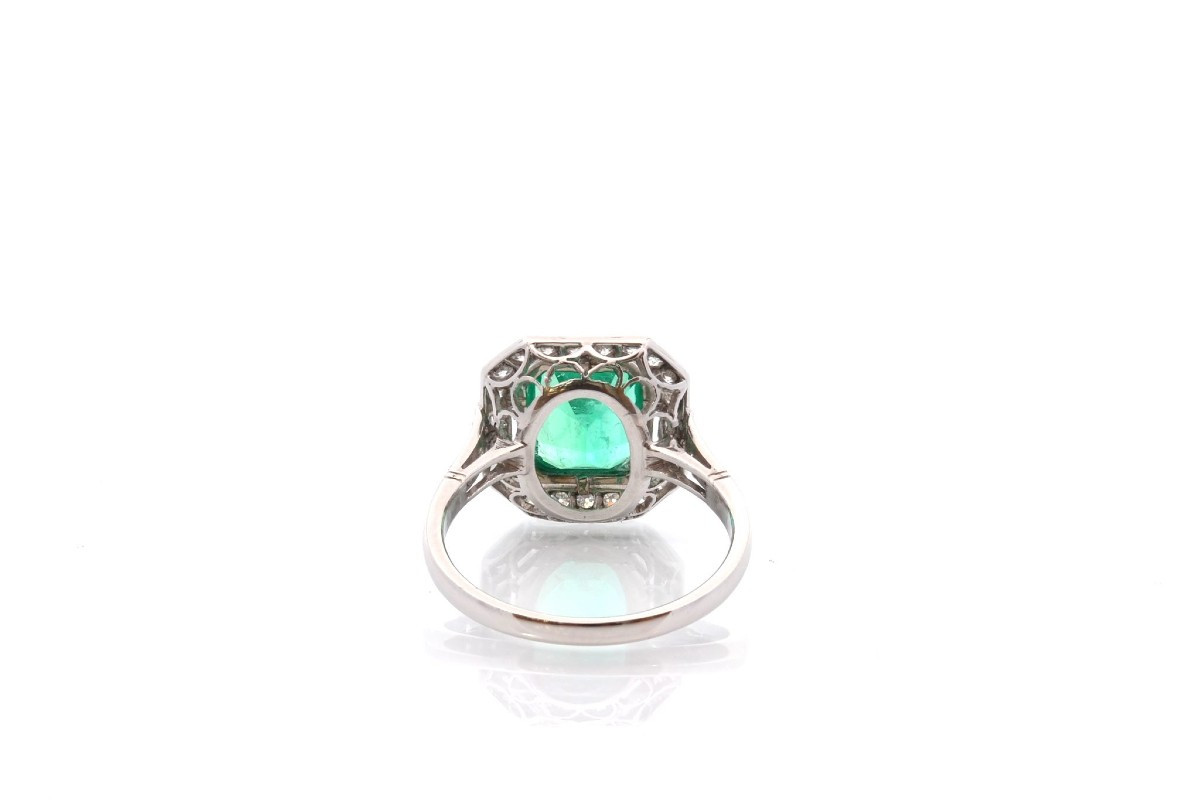 Art Deco Ring With A 1.93ct Emerald And Diamonds-photo-1
