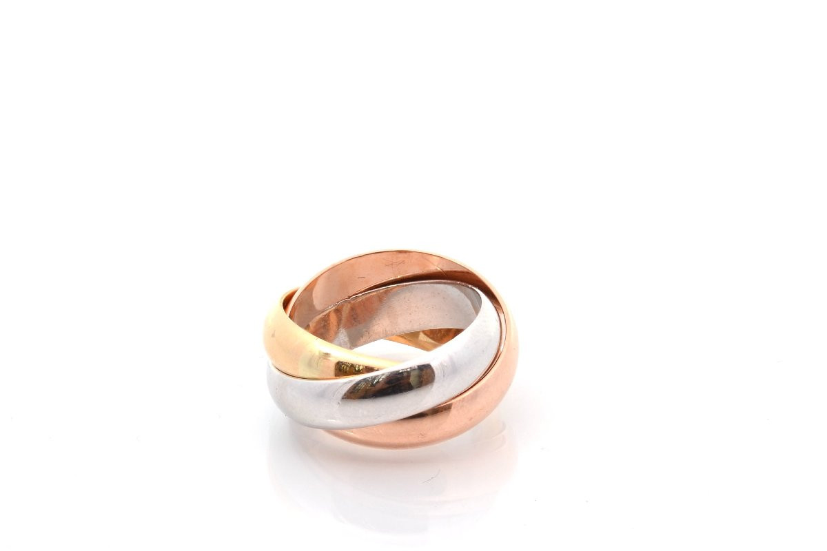 Bague Cartier Trinity trois ors-photo-3