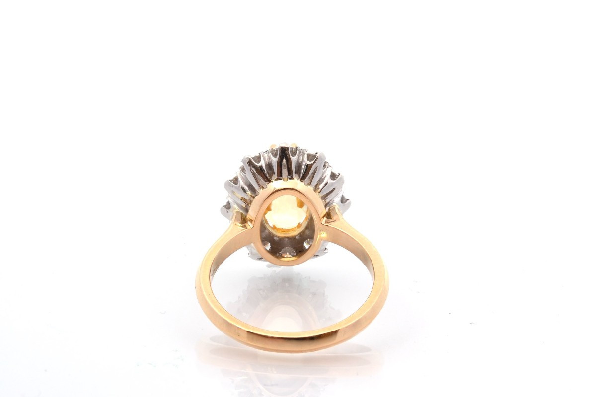 2.22ct Unheated Yellow Sapphire Ring-photo-1