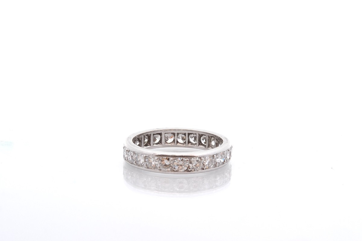 Platinum Diamond Wedding Band-photo-3
