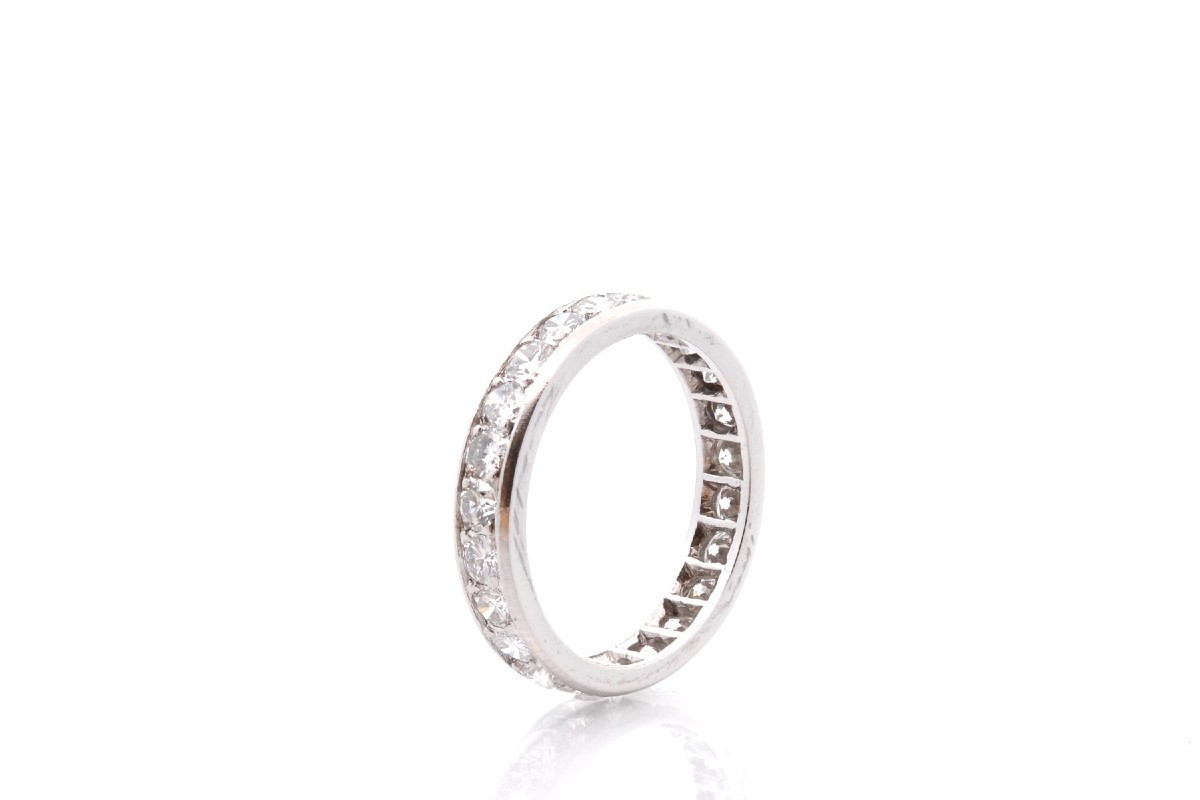 Platinum Diamond Wedding Band