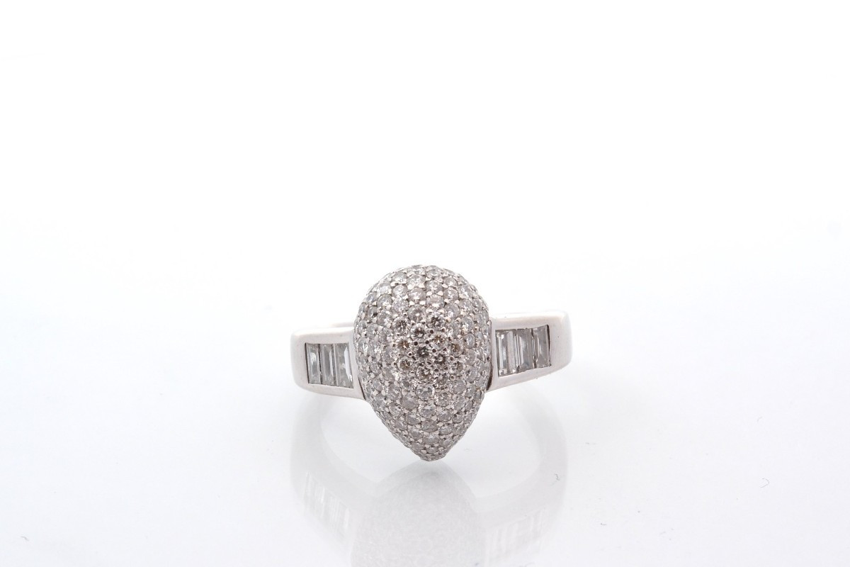 Bague diamants en or 18k-photo-2