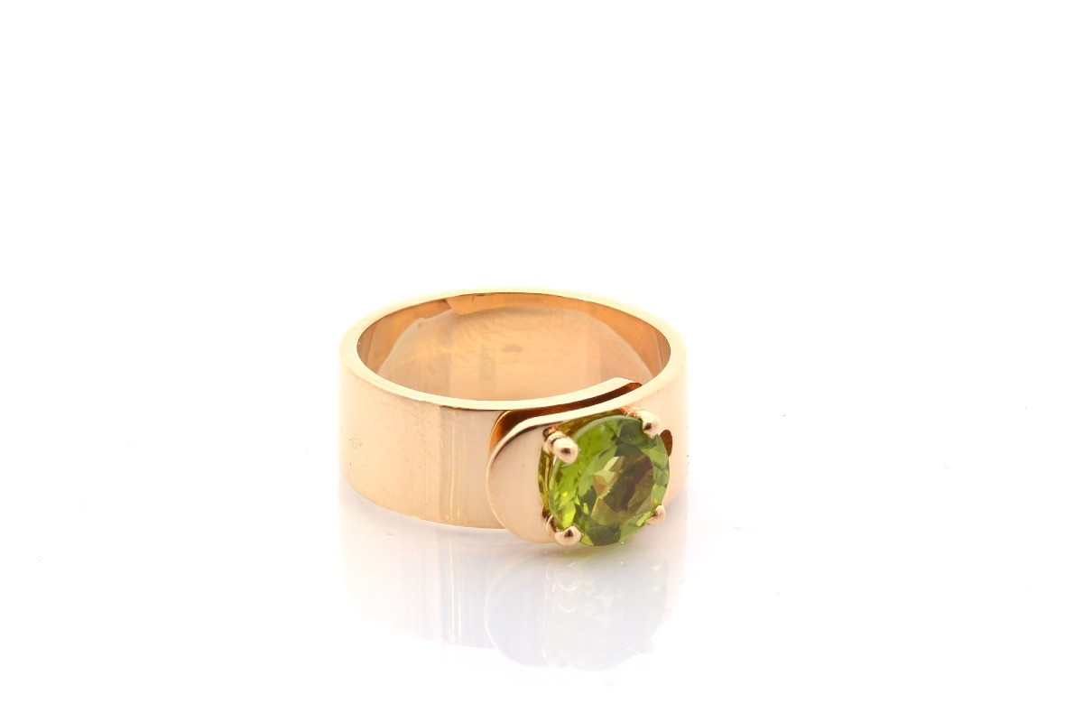 Bague Dinh Van peridot en or 18k-photo-3