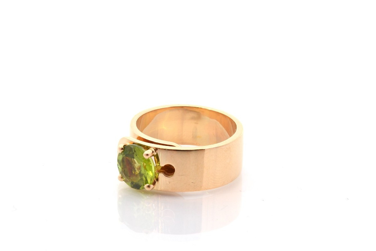 Bague Dinh Van peridot en or 18k-photo-4