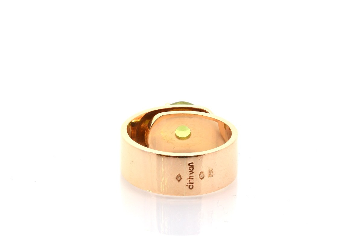 Bague Dinh Van peridot en or 18k-photo-1