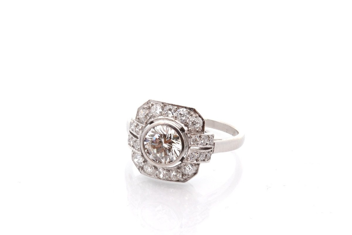 Bague diamant de 0,91ct I/VVS2