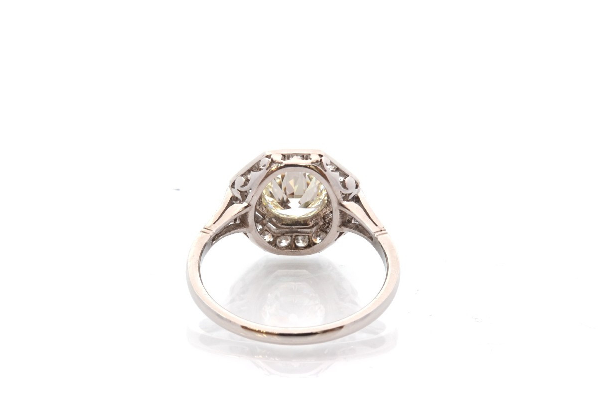 1.16ct K/vs2 Diamond Ring In Gold And Platinum-photo-1