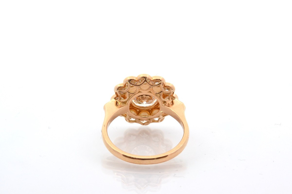 Bague marguerite diamant de 1,47cts I/SI2-photo-1