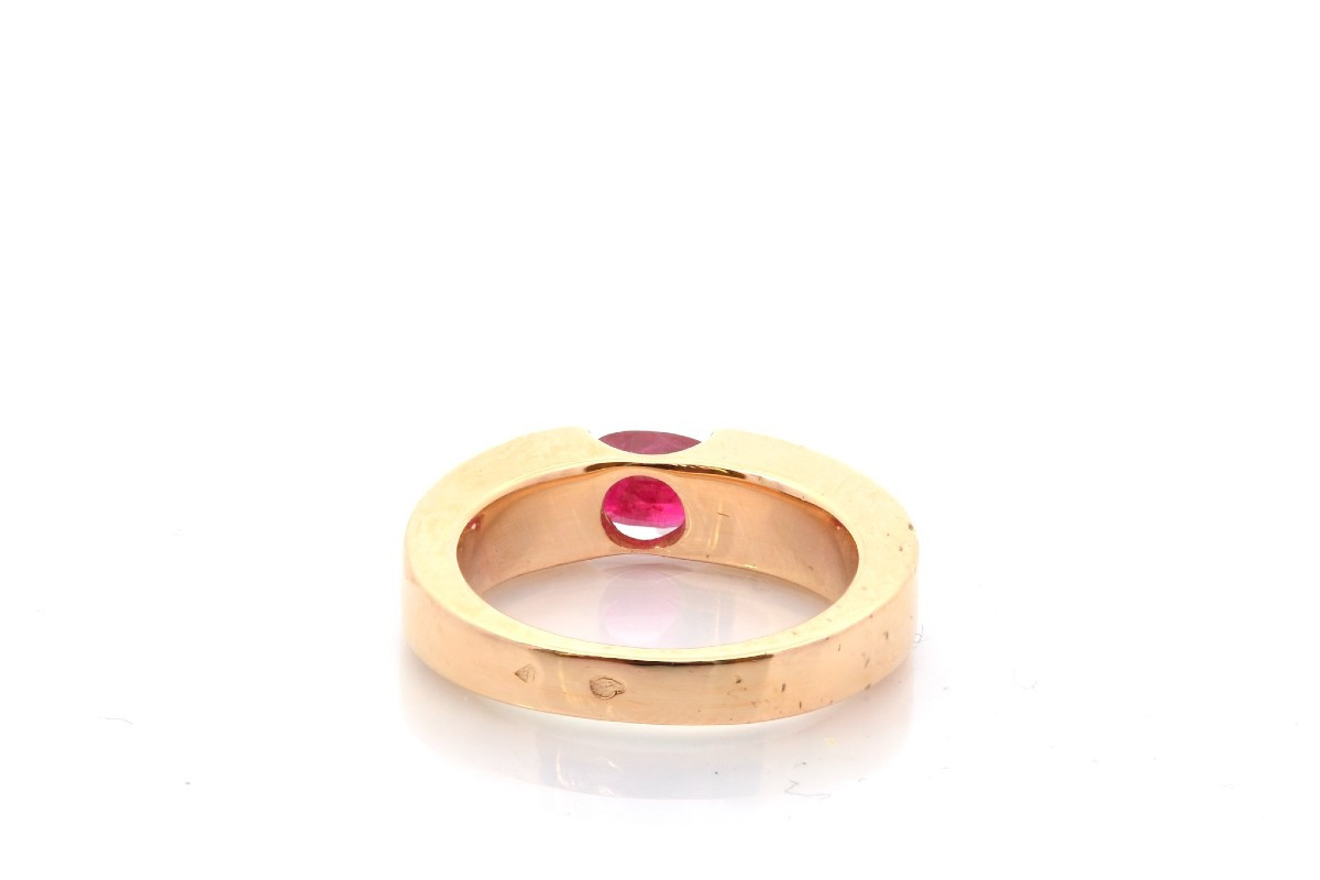 Bague rubis et diamants en or 18k-photo-1