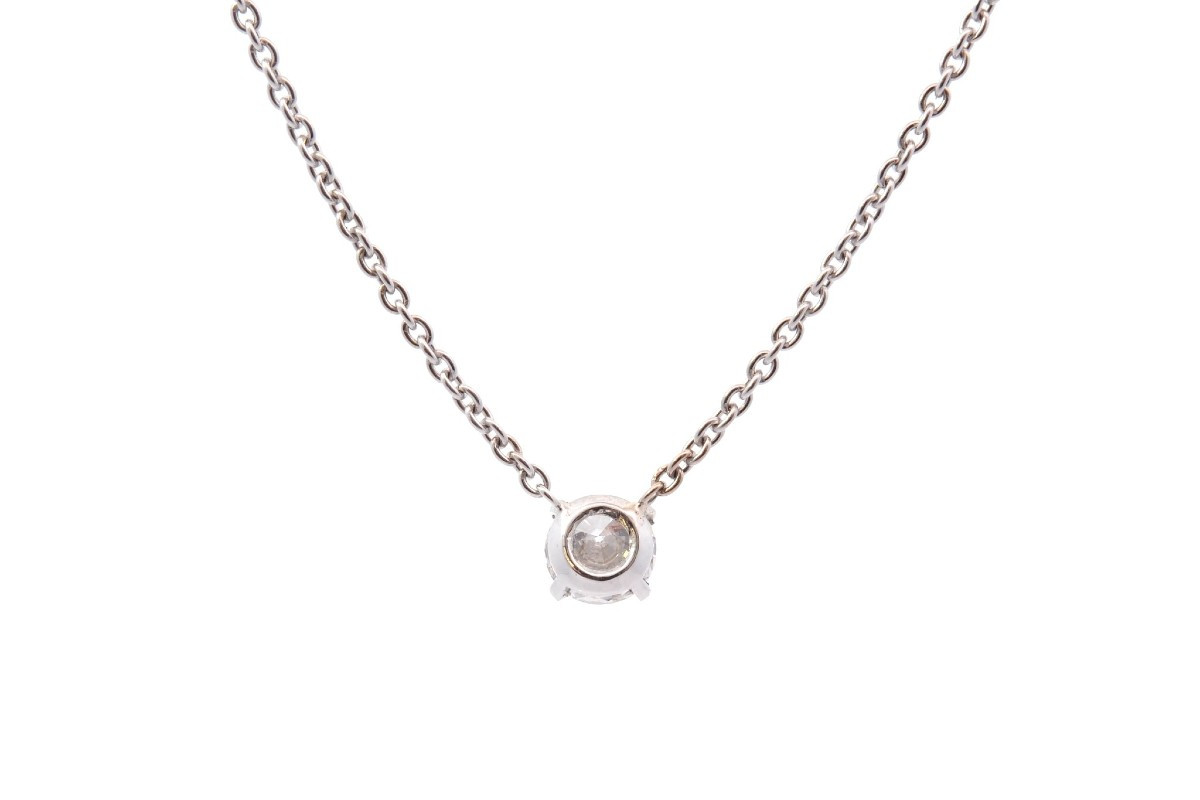 0.54ct Diamond Necklace In 18k Gold-photo-4