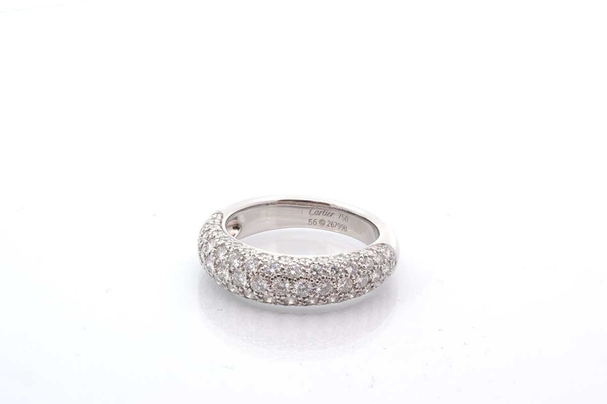 Cartier Diamond Ring In Gold-photo-4