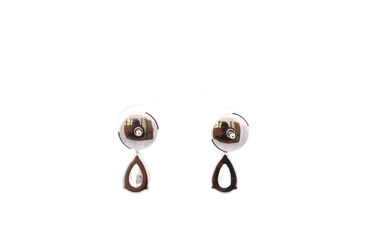 Boucles d’oreilles diamants poires en or-photo-3