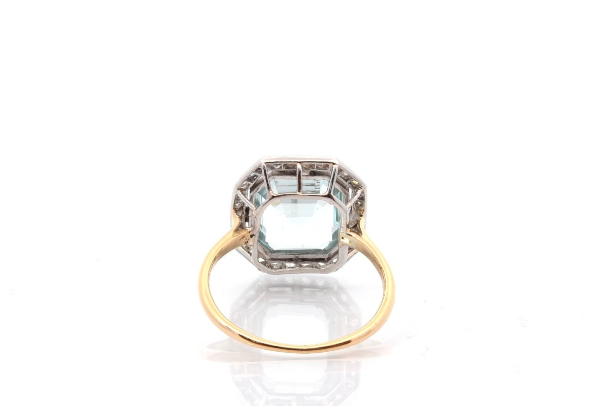 Art Deco Ring With Aquamarine And Diamonds-photo-1
