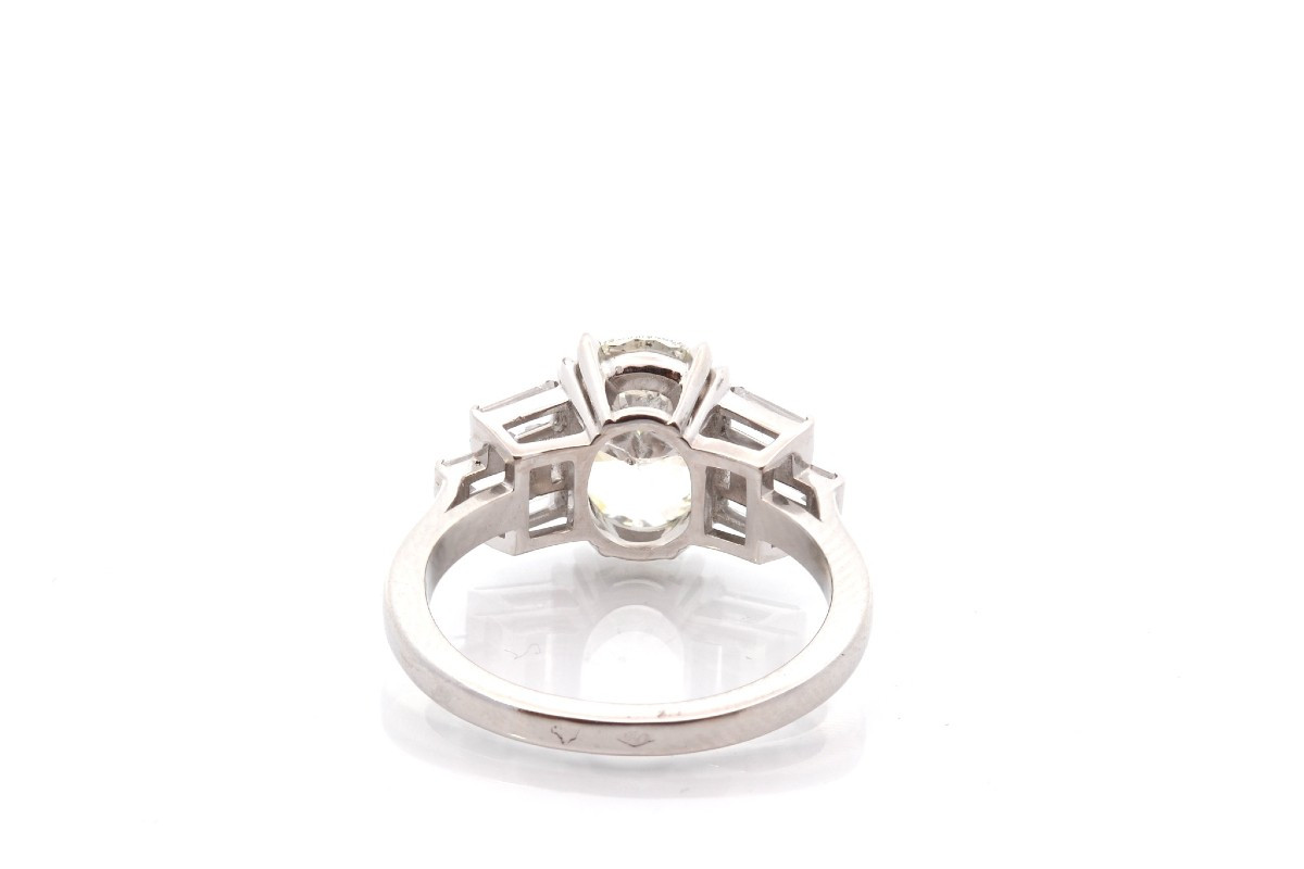 Bague diamant 2,03cts en platine-photo-1