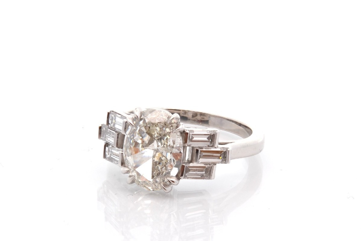 Bague diamant 2,03cts en platine