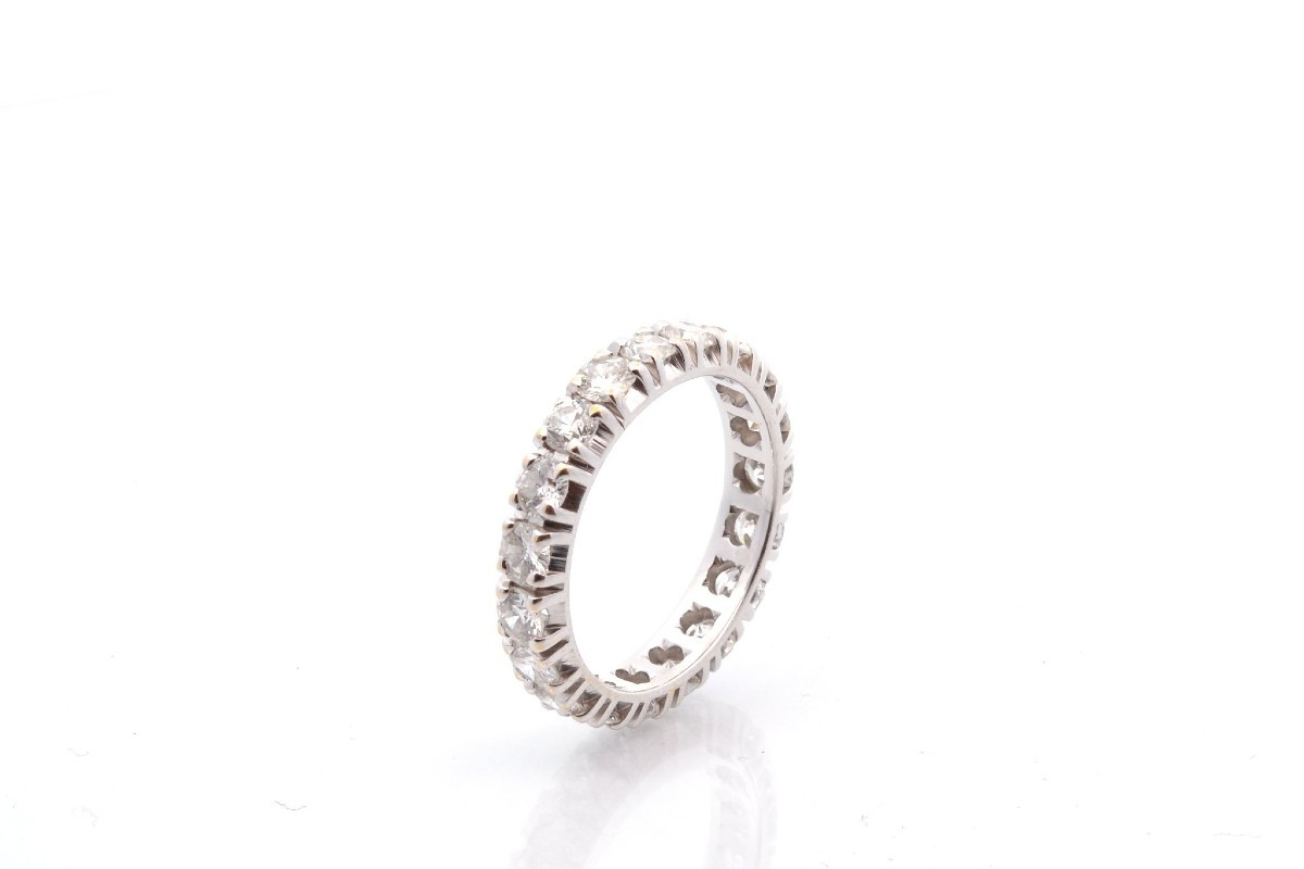 Alliance diamants en or 18k-photo-2