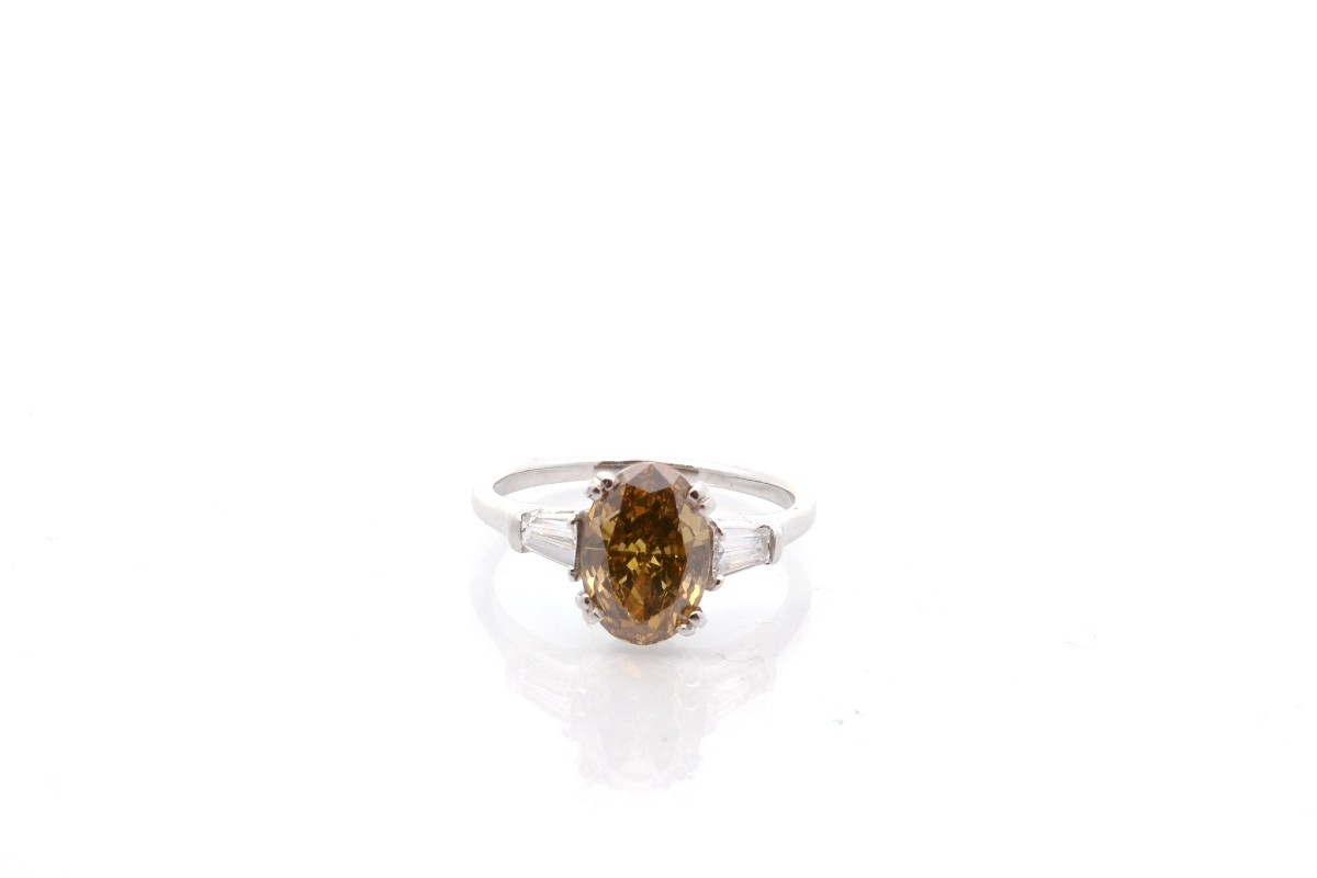 1.43ct Fancy Brown Diamond Ring Vs2-photo-2