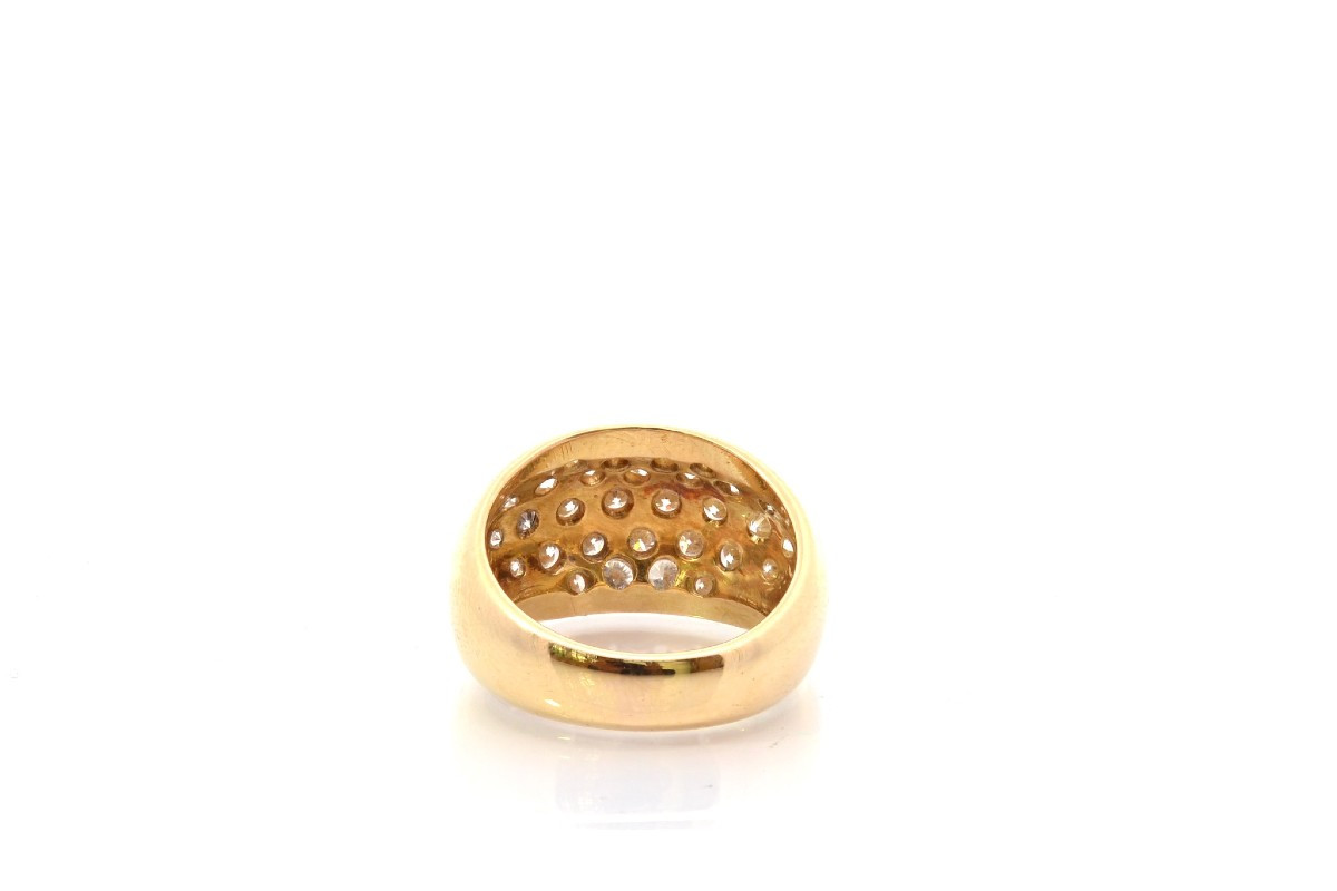 Bague jonc diamants en or 18k-photo-1