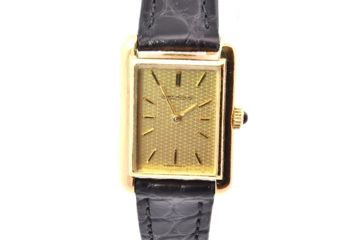 Vintage Jaeger-lecoultre Watch In 18k Gold