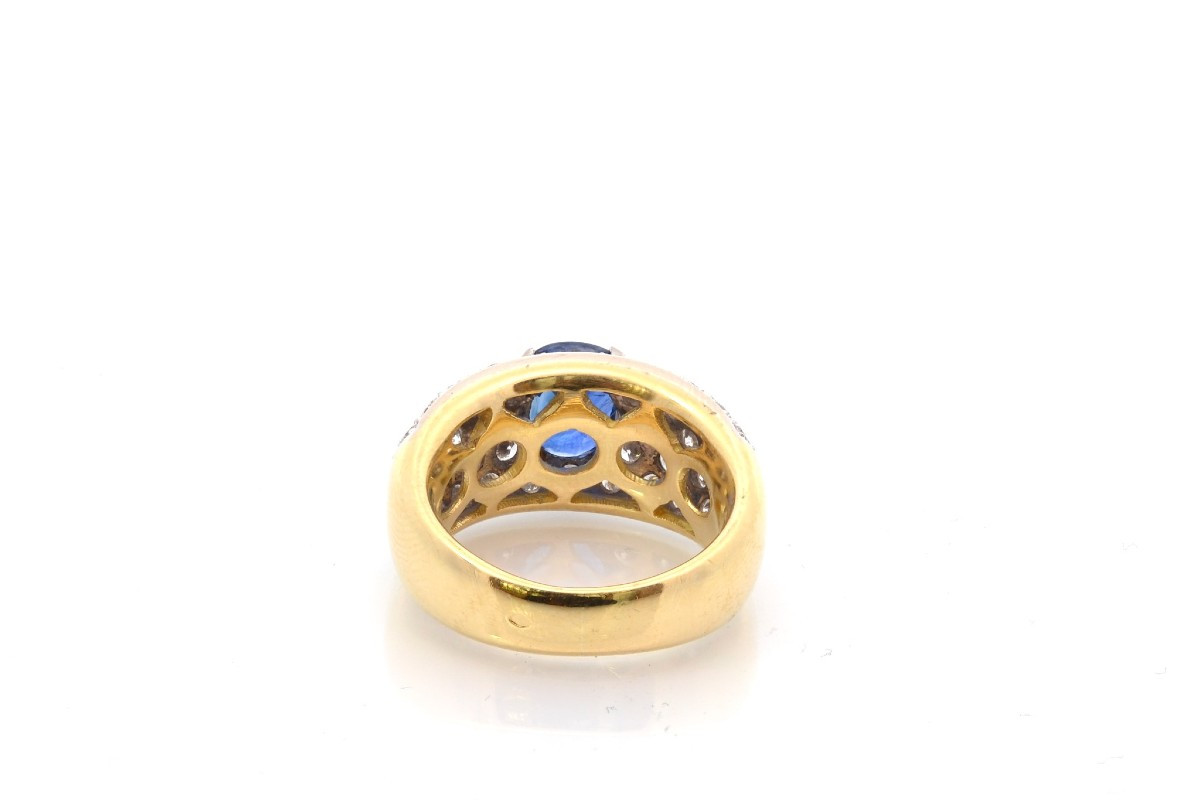 Bague saphir de 2,29cts et diamants-photo-1