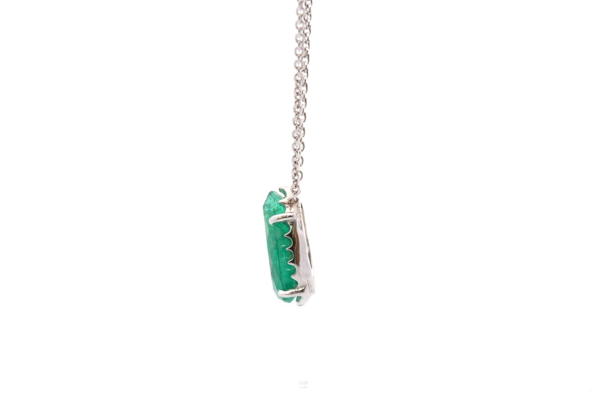 Collier émeraude de 4,70cts-photo-3