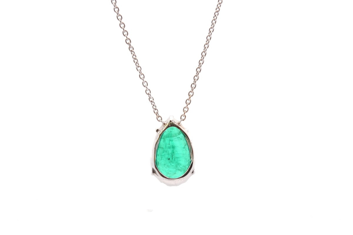 Collier émeraude de 4,70cts-photo-4
