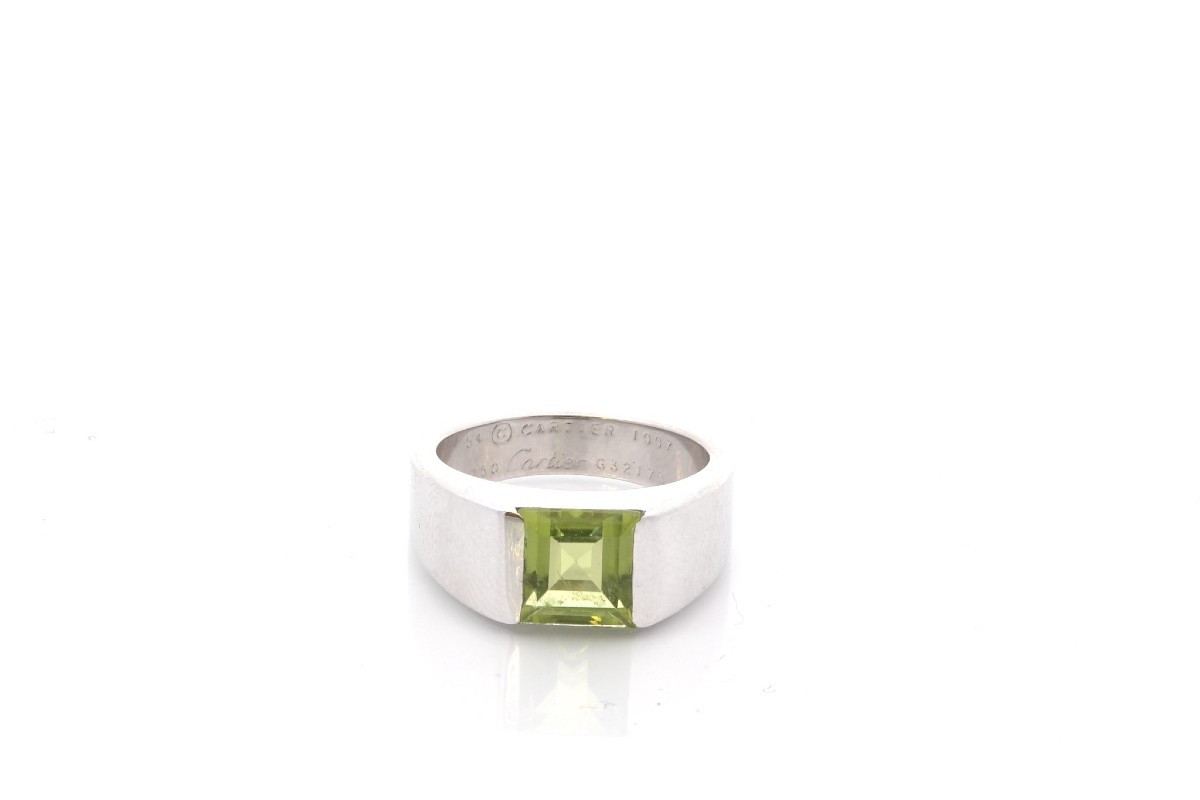 Bague Cartier peridot en or 18k-photo-2