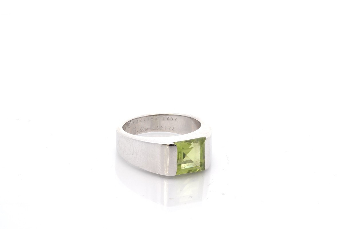 Bague Cartier peridot en or 18k-photo-3