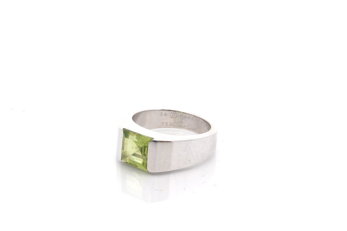 Bague Cartier peridot en or 18k-photo-4