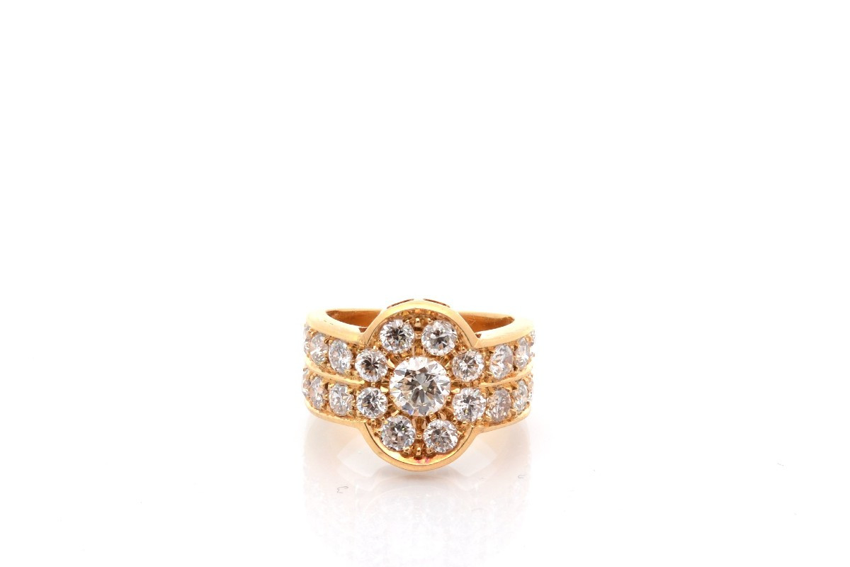 Bague diamants en or 18k-photo-2