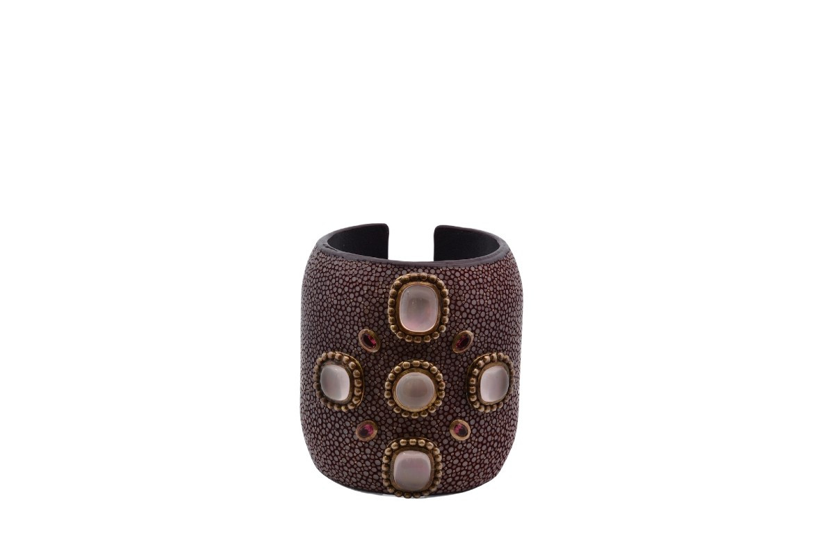 Bracelet Senti tourmalines et pierres de lunes-photo-2