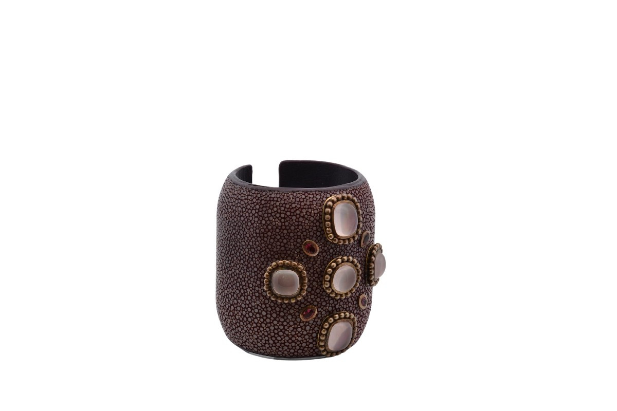 Bracelet Senti tourmalines et pierres de lunes-photo-3