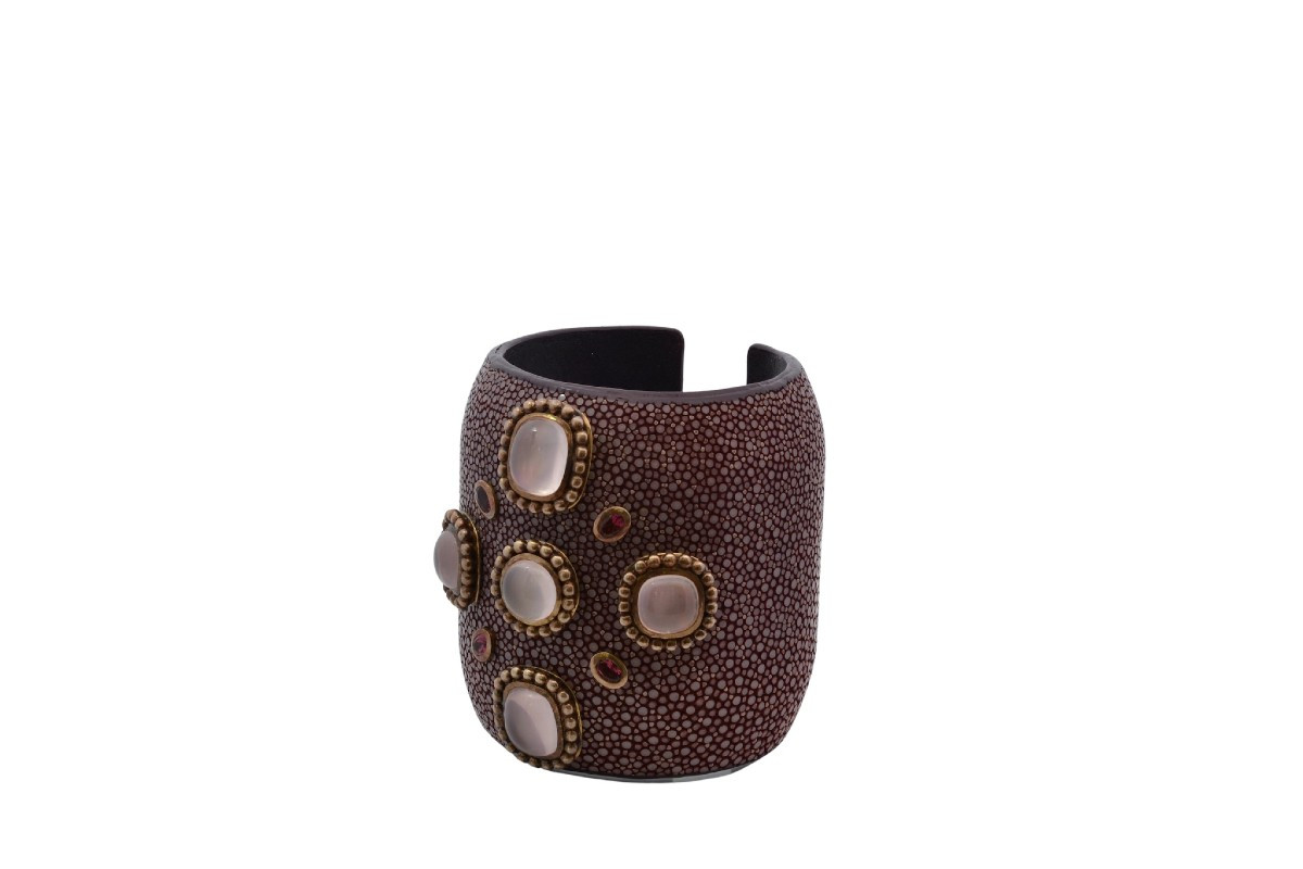 Bracelet Senti tourmalines et pierres de lunes-photo-4