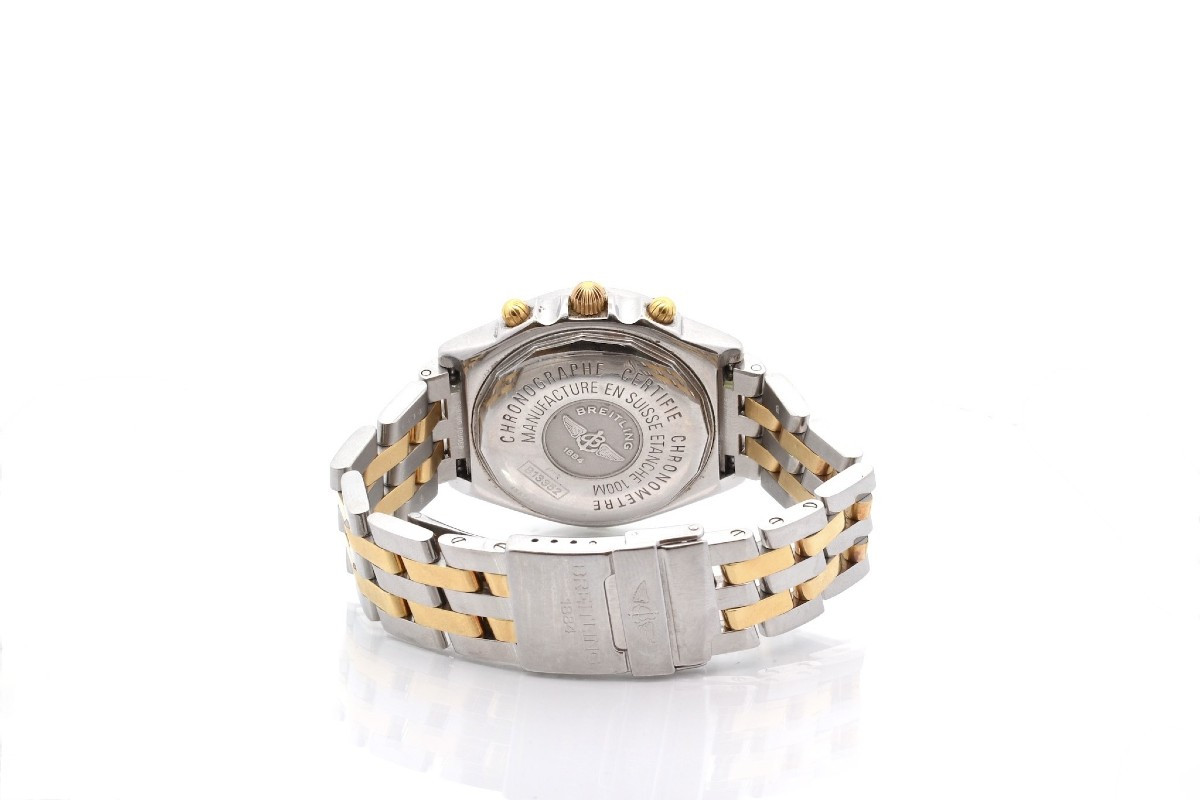 Montre Breitling Chronomat en acier et or-photo-1