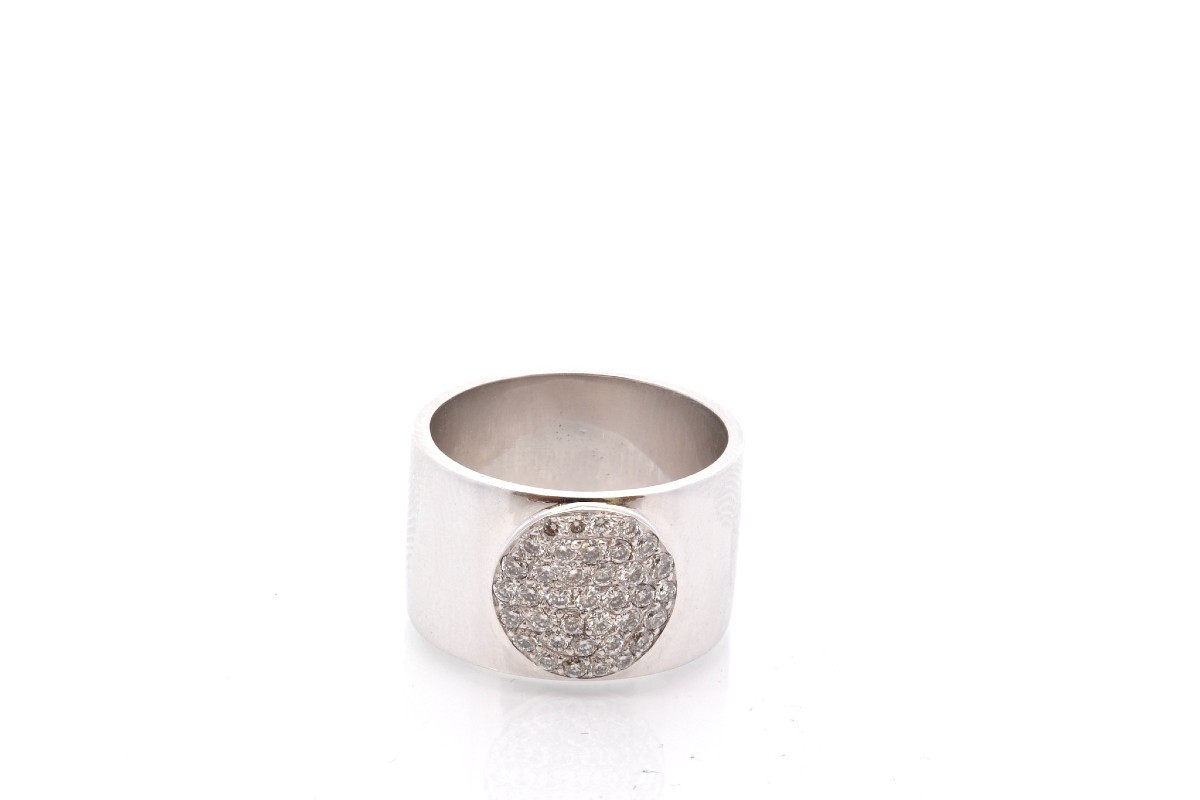 Diamond Ring In 18k White Gold-photo-2