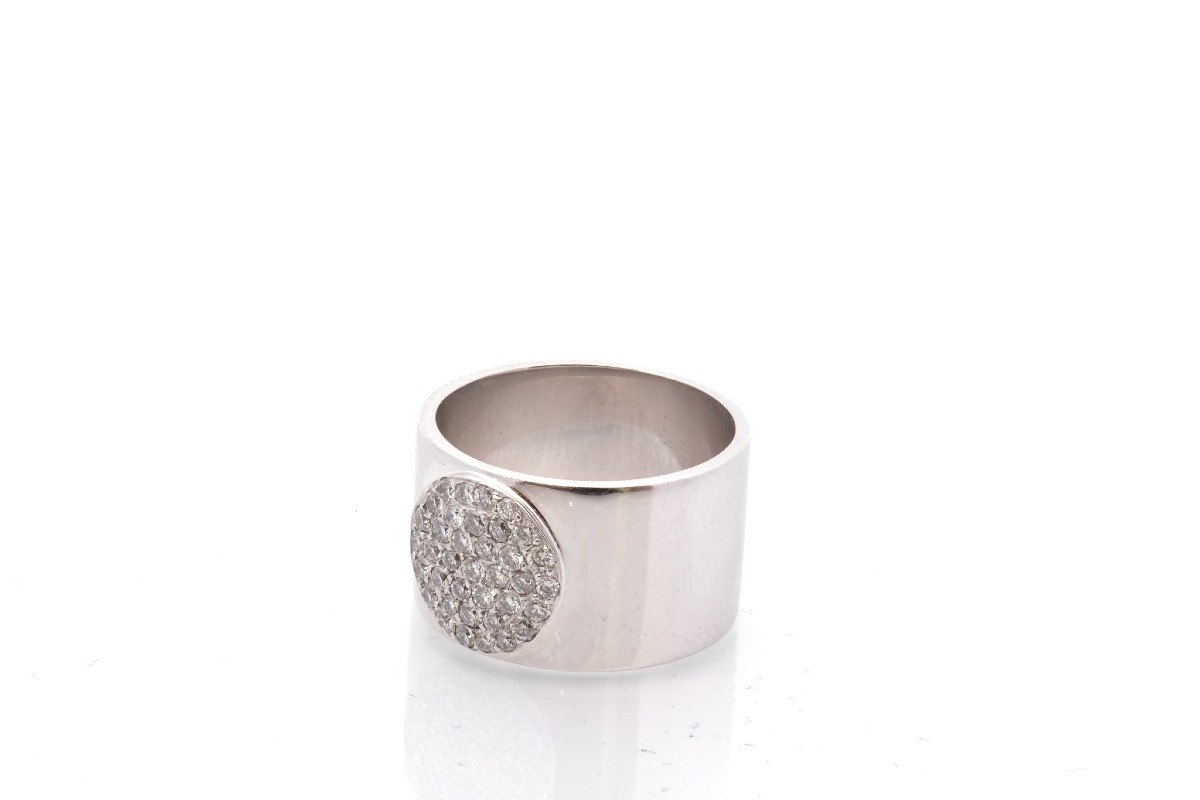 Diamond Ring In 18k White Gold-photo-3