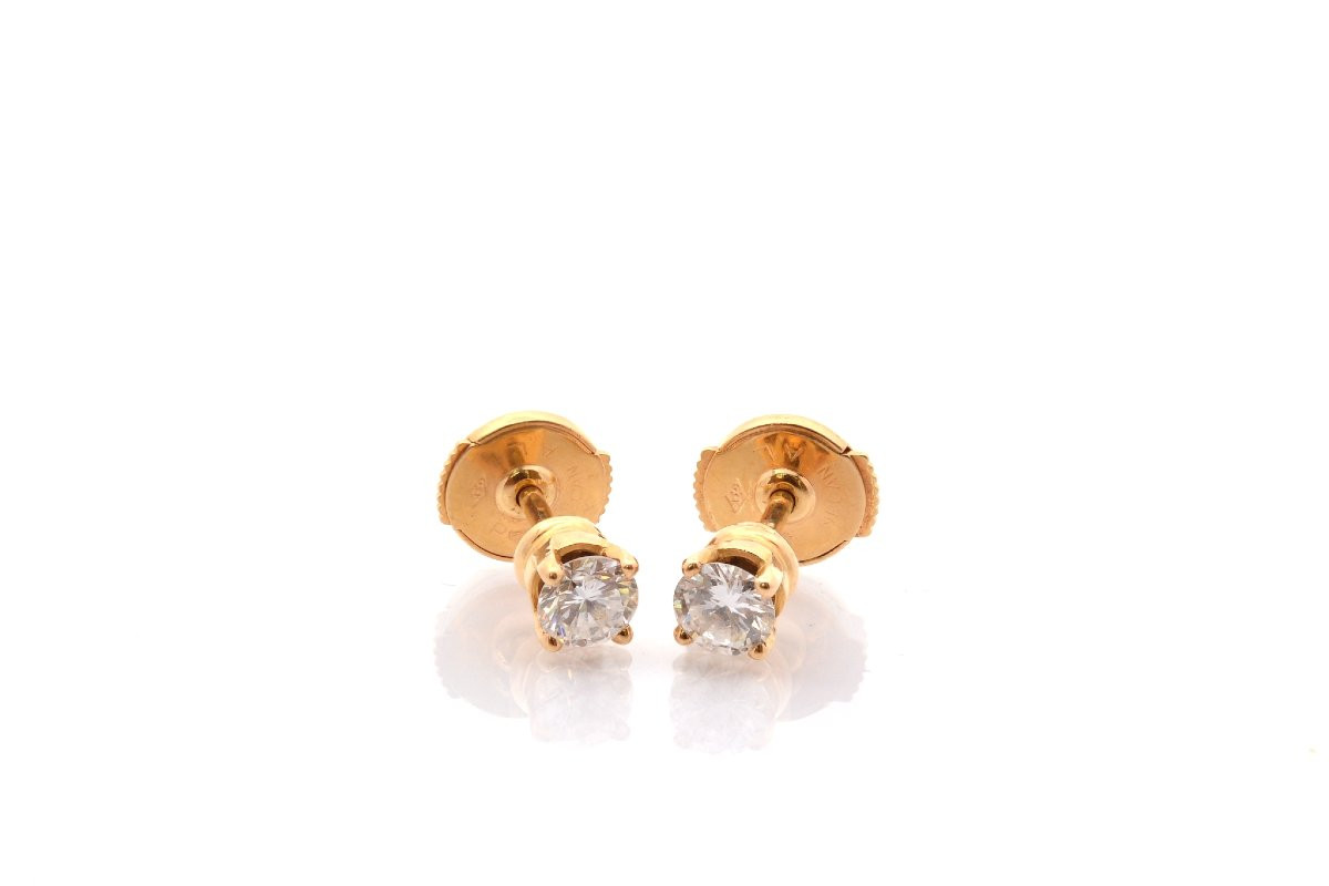 Earrings In 18k Gold And Diamonds-photo-2