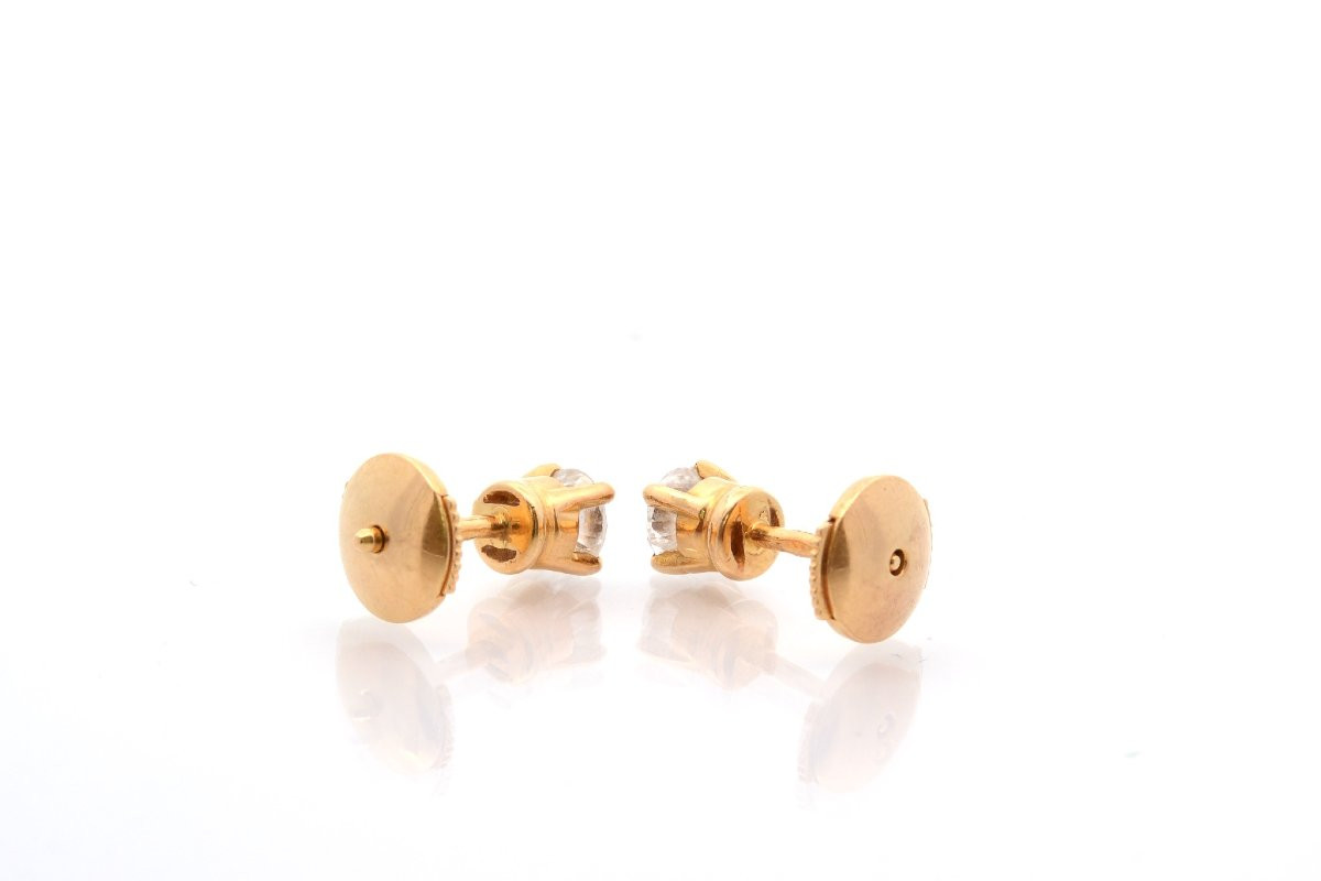 Earrings In 18k Gold And Diamonds-photo-3