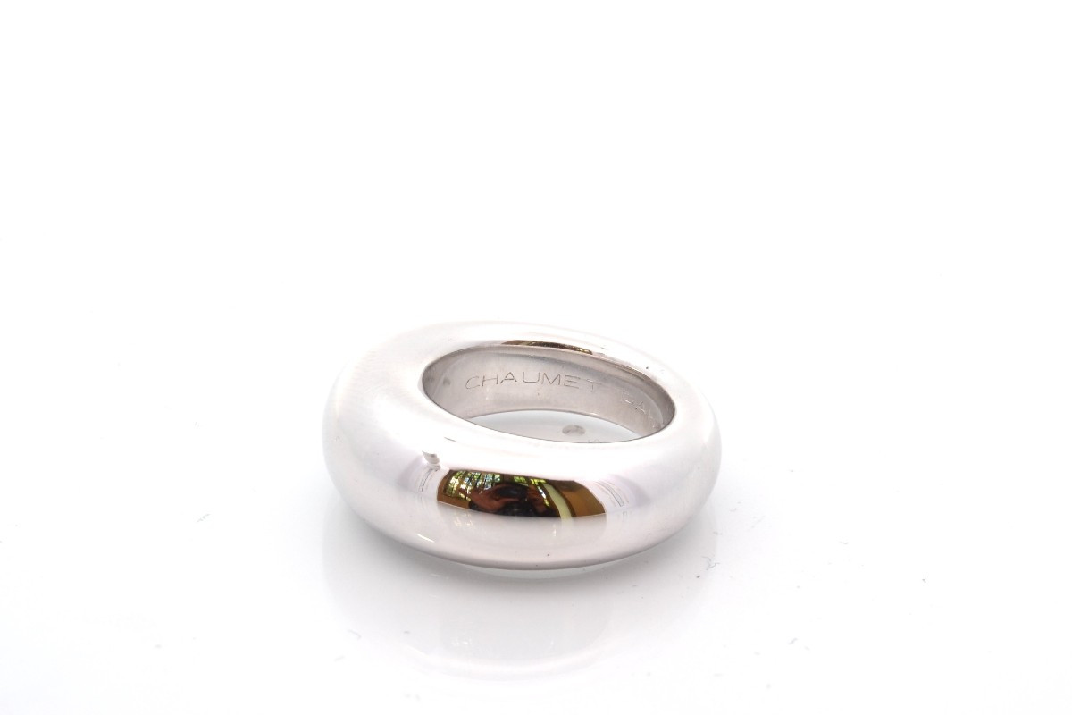 Bague jonc Chaumet en or 18k-photo-3