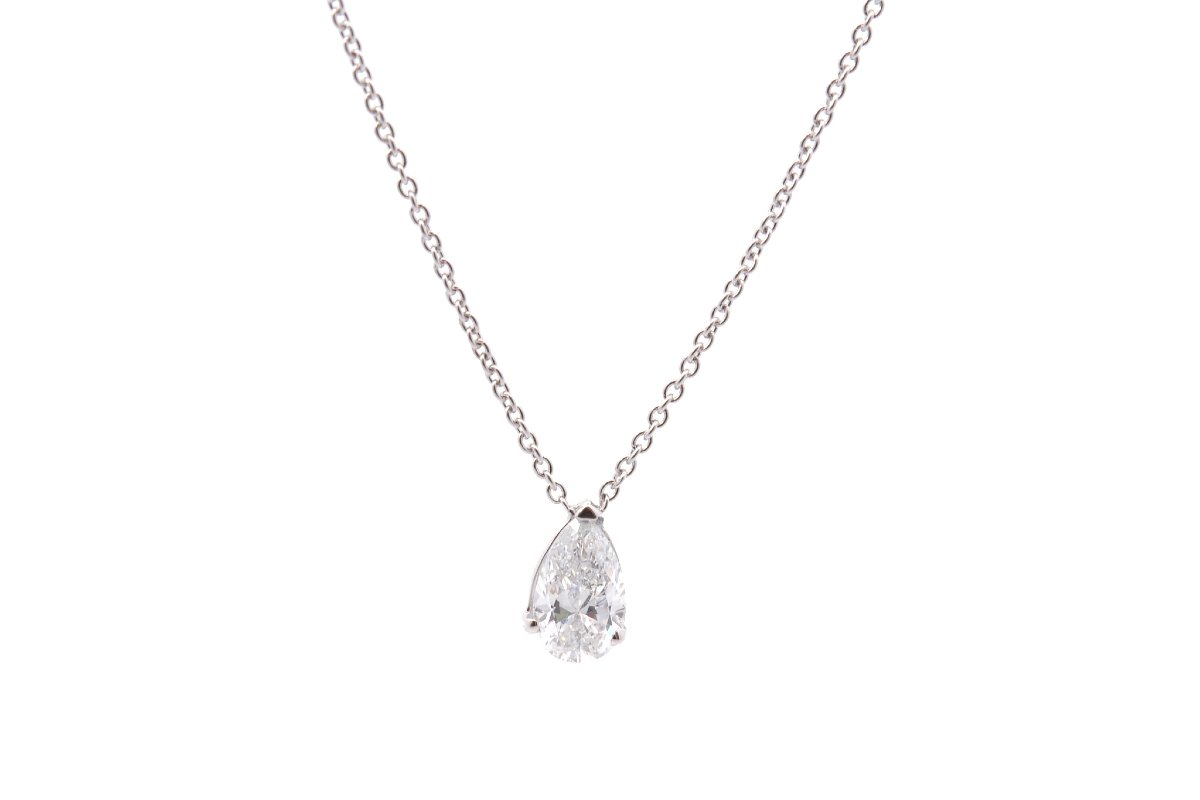 Collier pendentif diamant de 1,01cts-photo-2