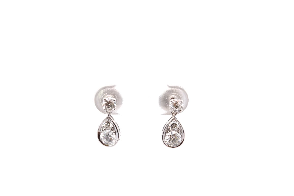 Boucles d’oreilles en or 18k et diamants-photo-2