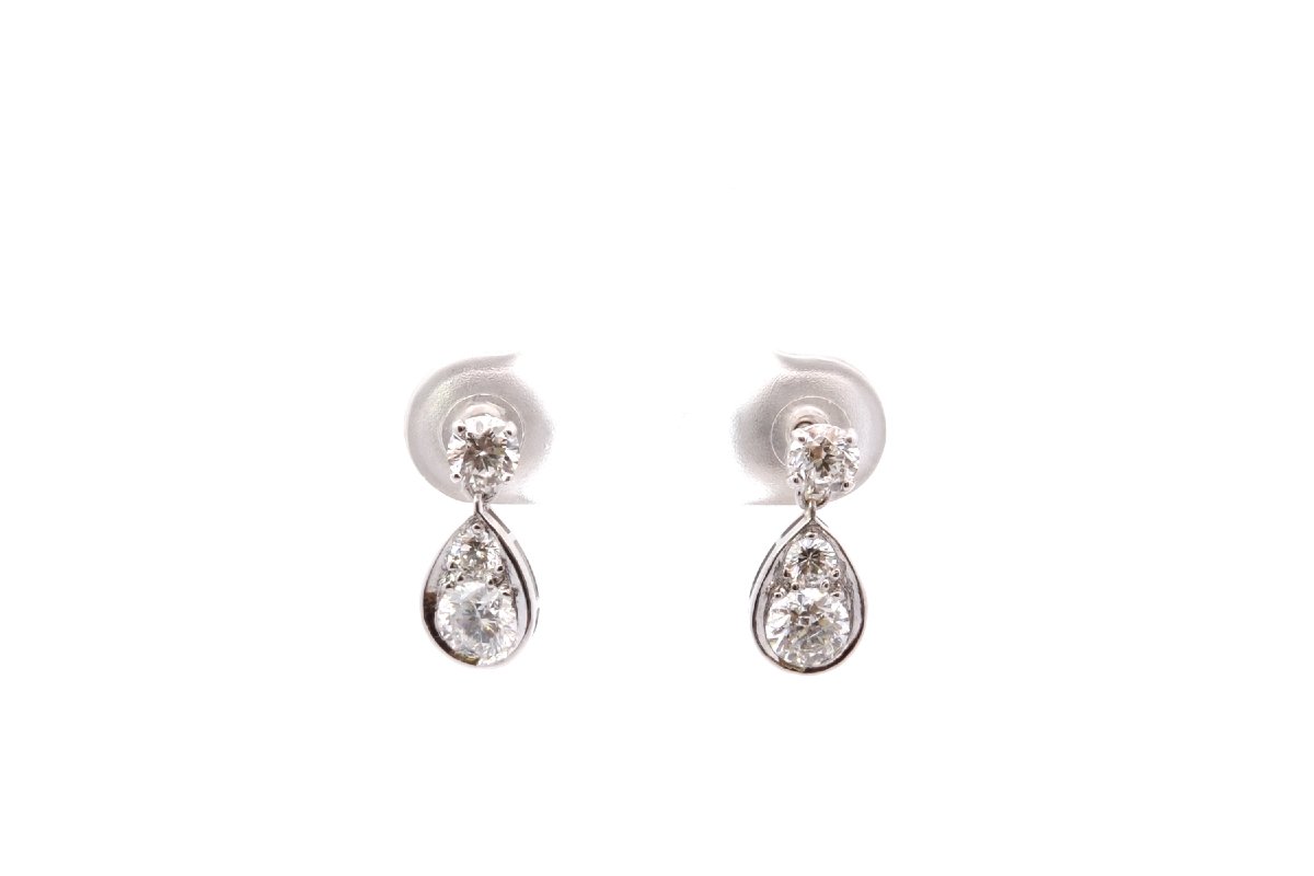 Boucles d’oreilles en or 18k et diamants