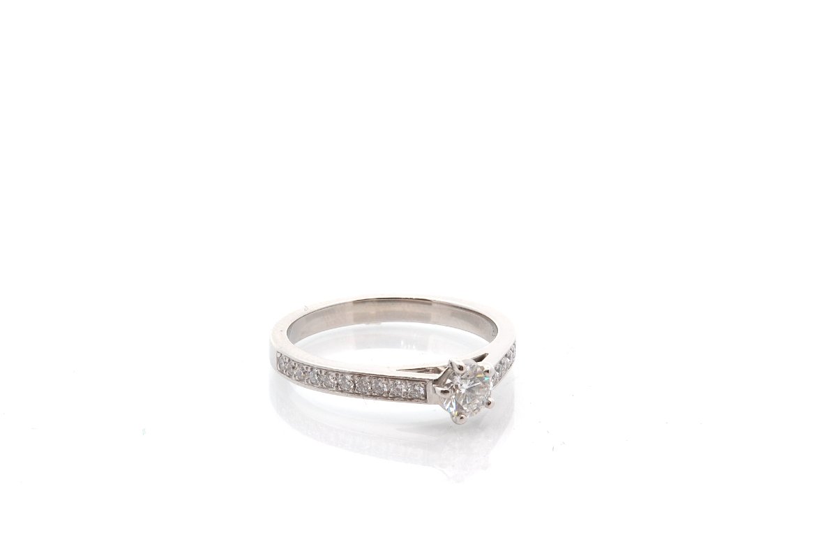 Bague Chaumet diamants en platine-photo-3